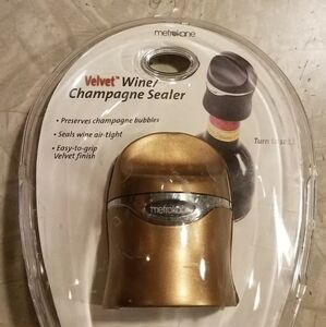 Velvet Champagne Wine Sealer Nwt